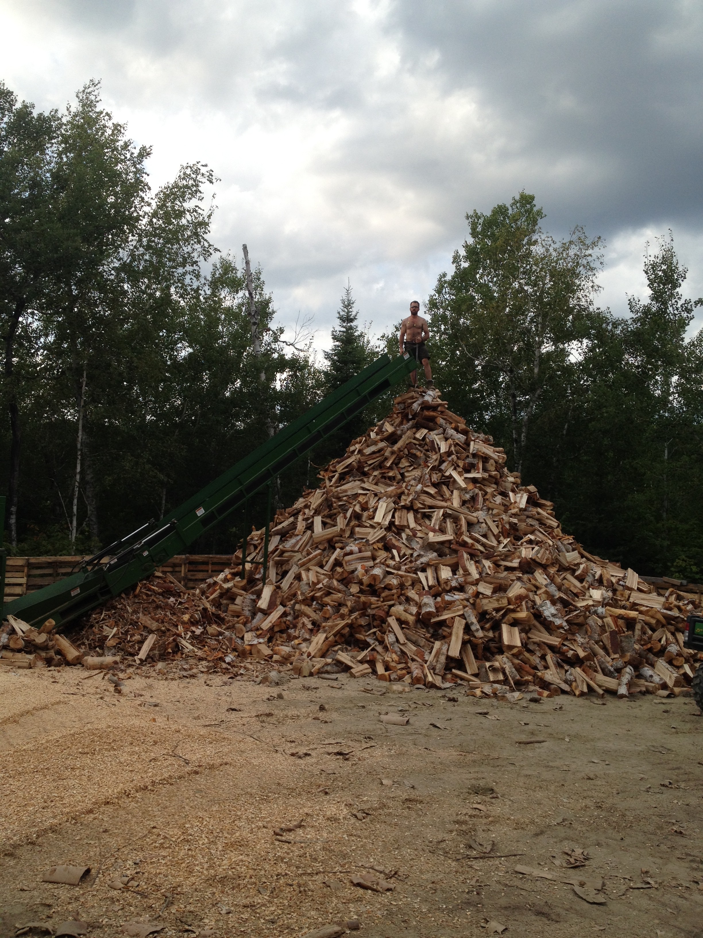 Lake of the Woods pile Firewood Manitoba
